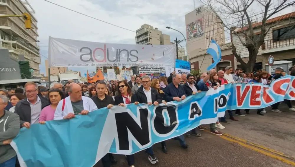 Financiamiento Universitario: los gremios docentes realizan protestas en contra de la no aplicación de la ley