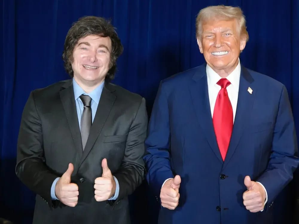 Javier Milei y Donald Trump