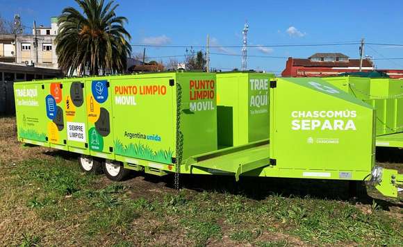 Los puntos limpios móviles aumentarán la capacidad de recuperación de elementos reciclables en Chascomús