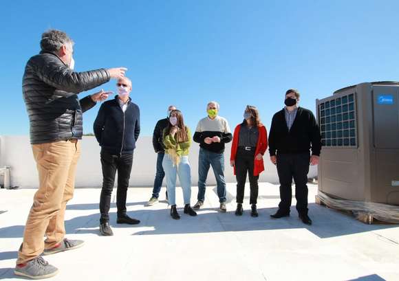 Daniel Gollan recorrió las obras de ampliación del hospital municipal de Chascomús