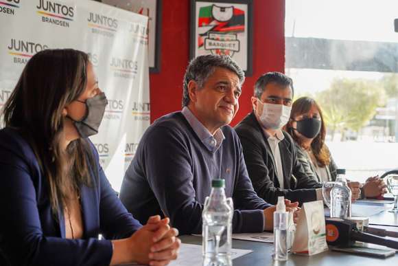 Jorge Macri visitó Brandsen y brindó su apoyo al precandidato Jorge Espinosa