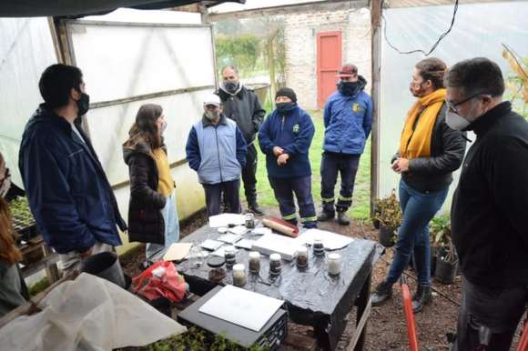 Integrantes de la Dirección de Ambiente y del Vivero Municipal recibieron asesoramiento sobre plantas nativas bonaerenses