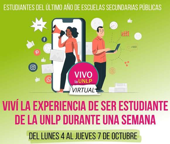 Se encuentra abierta la convocatoria para participar de la experiencia Vivo la UNLP