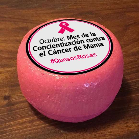 POR TERCER AÑO CONSECUTIVO: Los quesos de Tandil se pintan de rosa para concientizar sobre el cáncer de mama