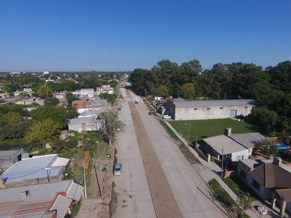 La pavimentación de calle Colombia se encuentra avanzada en un 70%