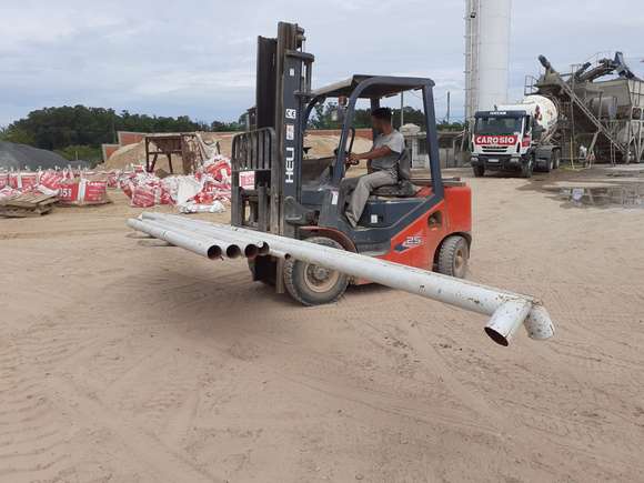 Los arcos del estadio Único de La Plata ya están en Chascomús y serán trasladados al predio de Tiro Federal