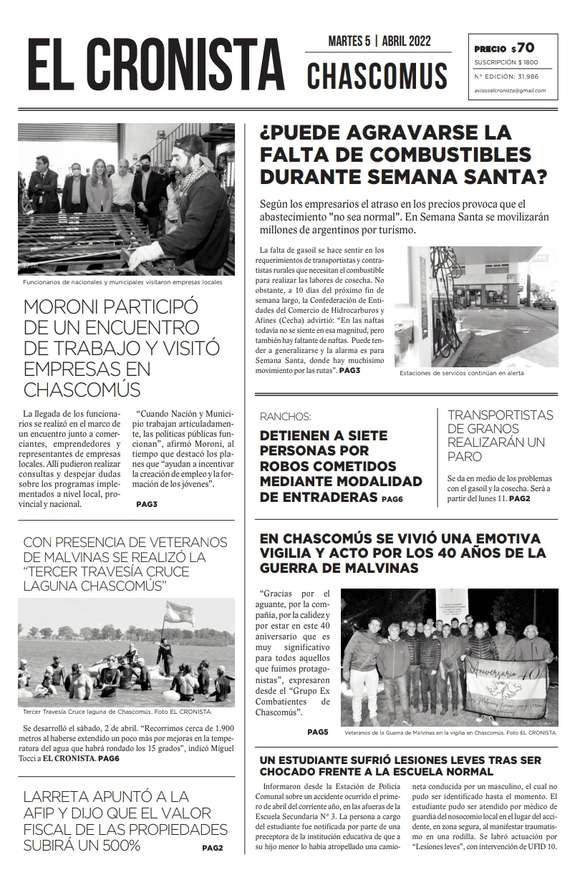 Tapa 5 abril 2022