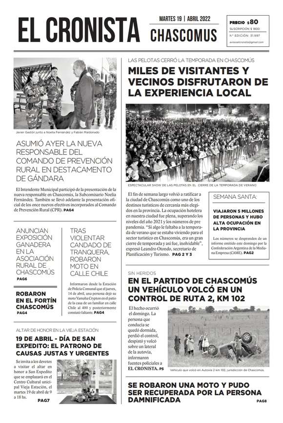 Tapa 19 abril 2022
