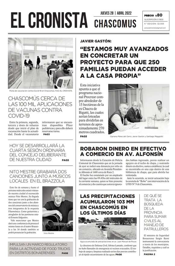 Tapa 28 abril 2022