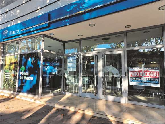 Alto acatamiento al paro nacional bancario en Chascomús por salarios justos