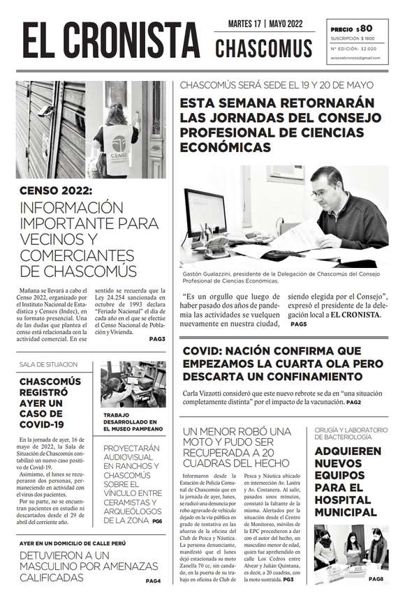Tapa 17 mayo 2022