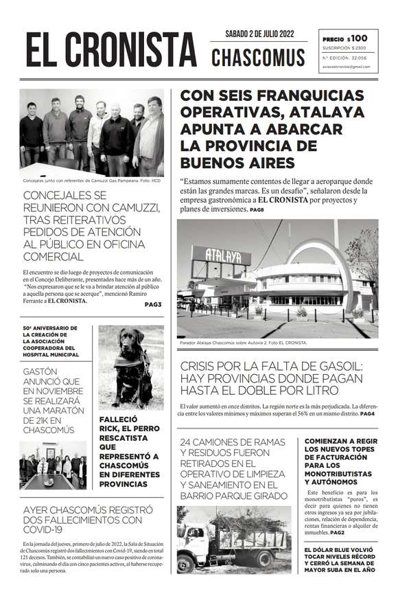 Tapa 2 de julio 2022