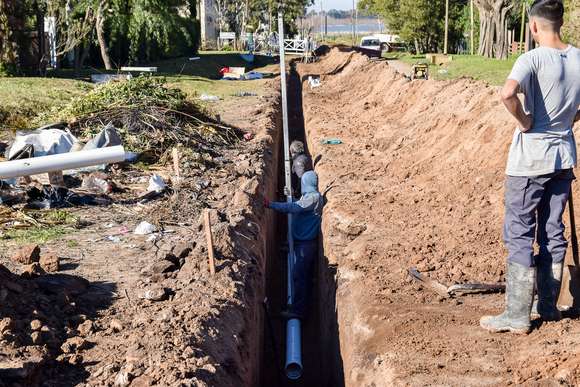 Apertura de la licitación pública para la construcción de la Cloaca Máxima en Chascomús