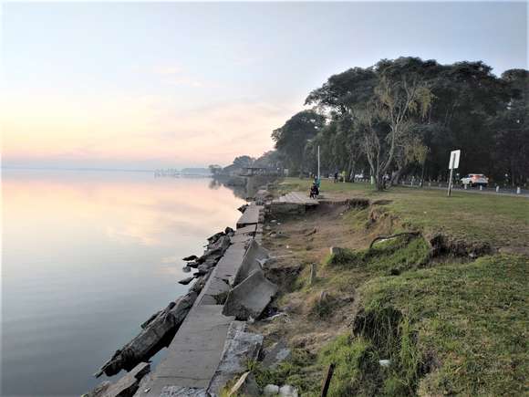 Sale a licitación la primera etapa de la reparación de murallas de la costanera de Chascomús