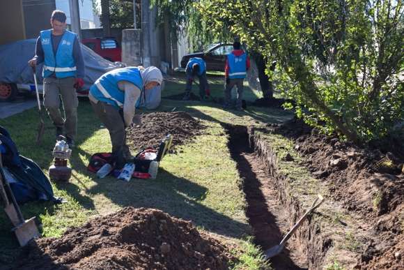 Finalizó la obra de la red cloacal del barrio Fátima