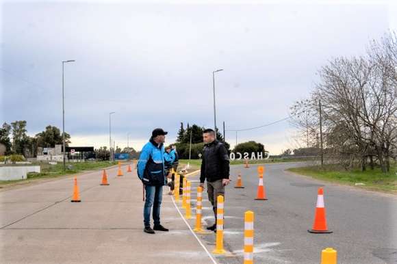 Colocaron nueva señalización vial en el acceso norte a Chascomús