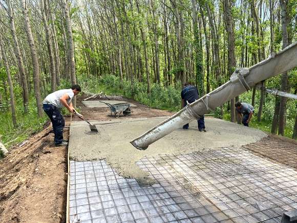 Posta policial en Don Cipriano: los productores del campo participando