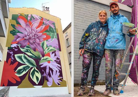Cómo votar a Pilar Tolosa y Julián Razquin que compiten por el título de “Mejor Mural del Mundo”