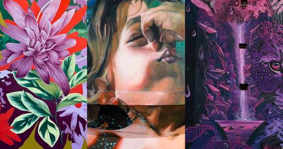 Pilar Tolosa y el chascomunense Julián Razquin compiten por el premio al mejor mural del mundo de 2023