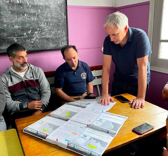 Mesa de Trabajo de Emergencia en Chascomús: Rige alerta meteorológica en casi toda la provincia de Buenos Aires