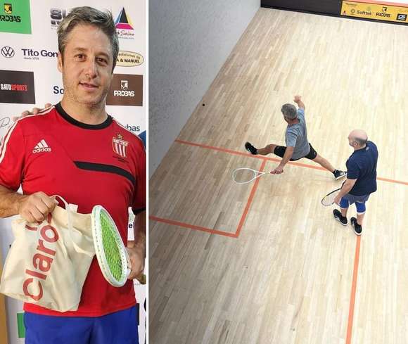 Niki Hargouas, del Club de Pelota Chascomús, en el epicentro del squash: Desafío en Puerto Madero