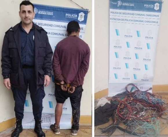 Aprehendido este martes por robo de cables en la fábrica EMEPA