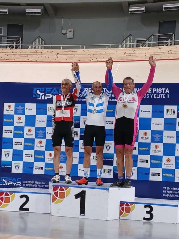 Juan Carlos Haedo conquista la medalla de oro en el Campeonato Argentino de Pista en San Juan