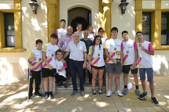 Javier Gastón recibió a medallistas de los Juegos Bonaerenses