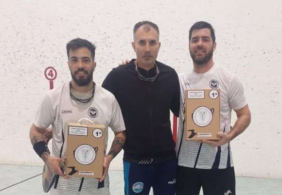 Mariano Pintos y Manu Cambas jugarán las semifinales del Torneo Clausura del Provincial de Paleta