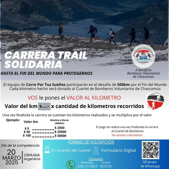 “Corre por tus Sueños” enfrenta un nuevo desafío solidario en el Fin del Mundo