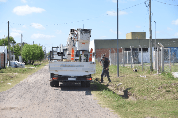 Se realiza la reconversión lumínica en el barrio San Cayetano