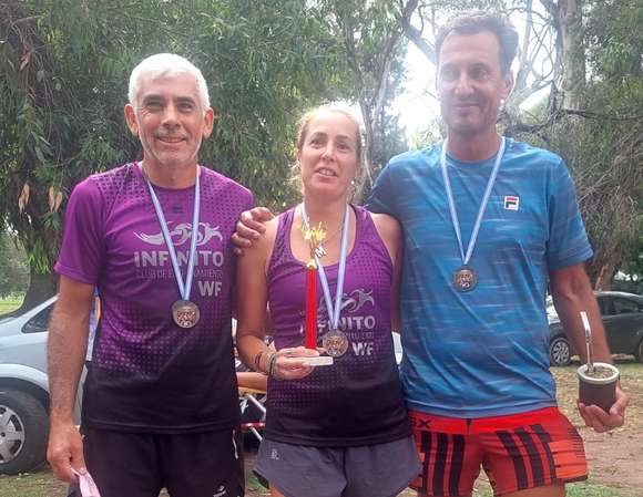 Javier Herdman, Mili Luque y Fabio Godoy brillaron en los 6K Cross de La Plata