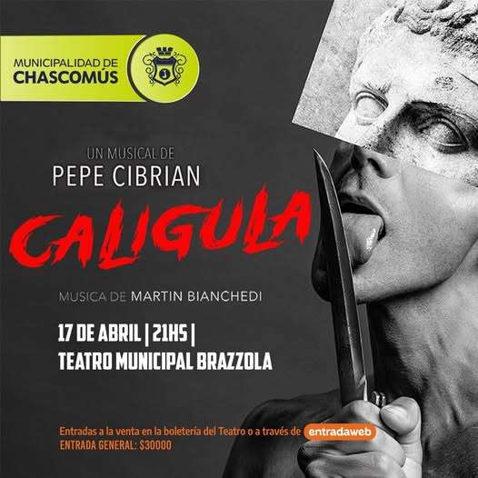 CALIGULA, EL MUSICAL DE PEPE CIBRIAN LLEGA AL BRAZZOLA