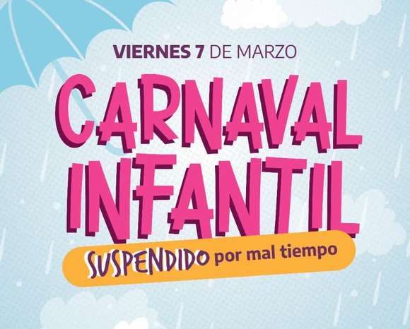 Se suspende la Noche de Carnaval Infantil en Chascomús por alerta meteorológica