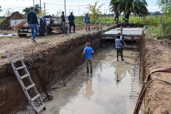 Avanza una obra clave de saneamiento hidráulico en el barrio El Algarrobo