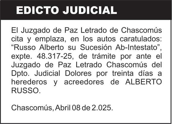 Russo Alberto su Sucesión Ab-Intestato