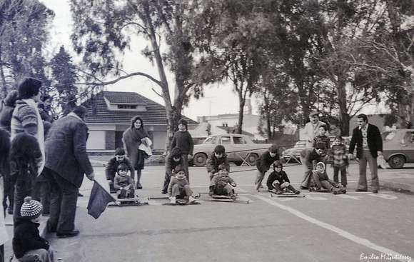 “Mis recuerdos”: una imagen que revive la tradición de los carritos a rulemanes en Chascomús