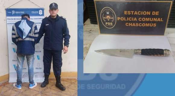Fue aprehendido un hombre con antecedentes por amenazas agravadas en Chascomús