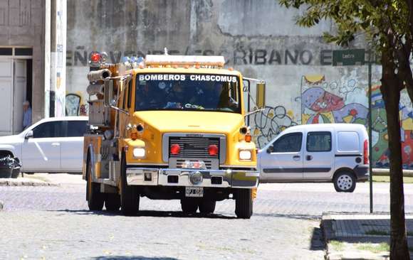 Bomberos de Chascomús asistieron a una persona accidentada en el Camino de Circunvalación