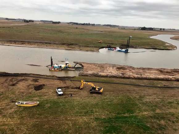 El Gobierno le prometió al campo avanzar con las obras de dragado en el Río Salado