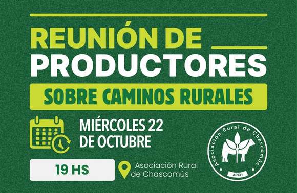 Reunión abierta de productores locales sobre el estado de los caminos rurales