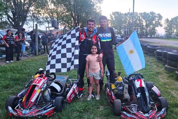 Mariano Moyano mantiene el liderazgo en el campeonato del Karting Regional Lezamense