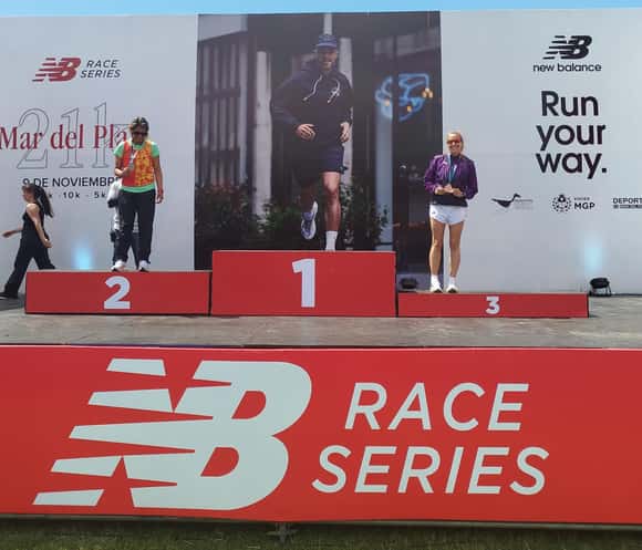 Atletismo: Mili Luque se subió al podio en el Medio Maratón de Mar del Plata