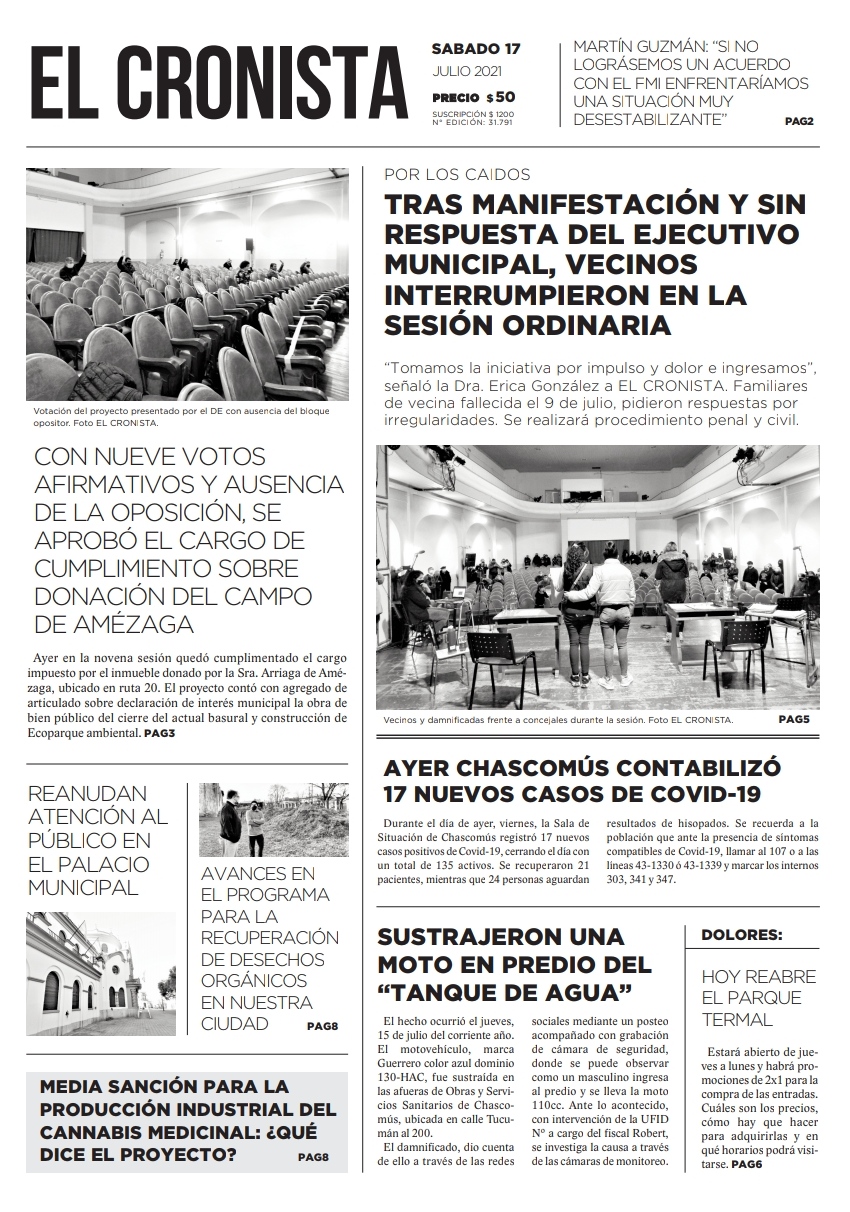 Tapa 17 de julio 2021