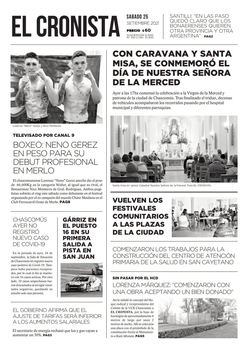 TAPA 25 SETIEMBRE 2021