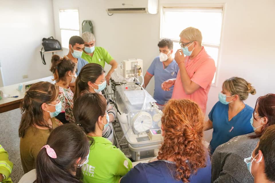 Capacitación de atención prehospitalaria y manejo de unidad de terapia móvil en Ranchos