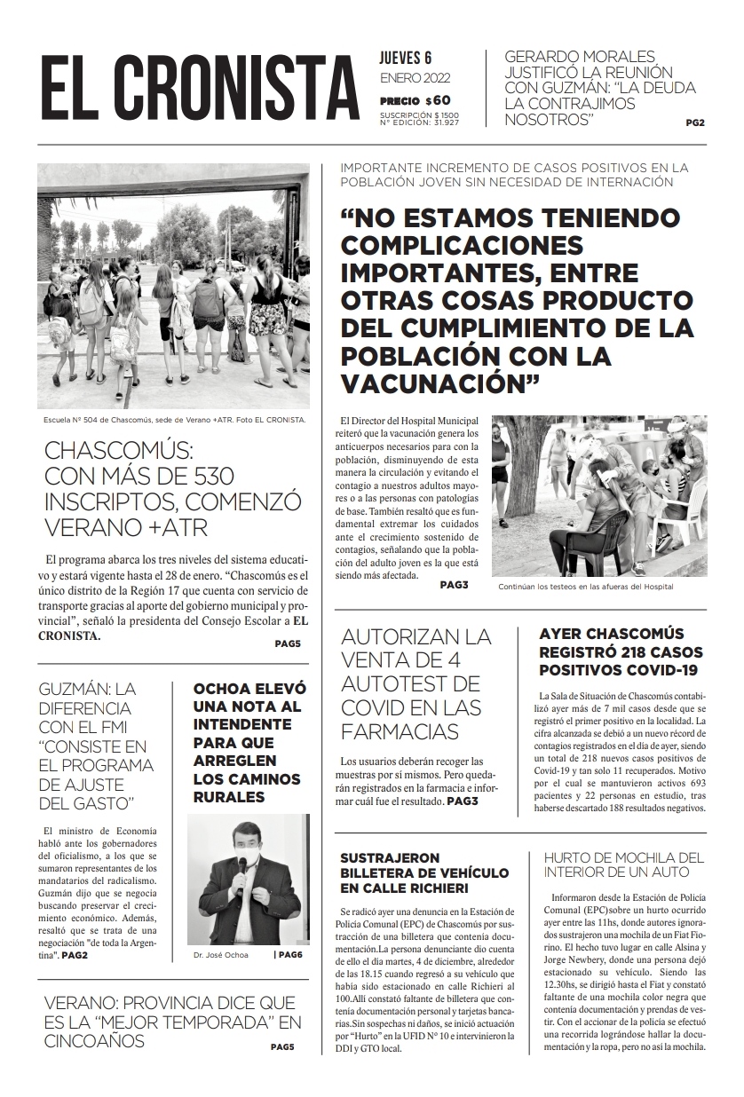 Tapa 6 enero 2022
