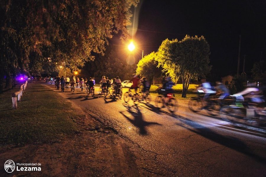 Lezama: Llega la segunda bicicleteada nocturna a “La Postrera”
