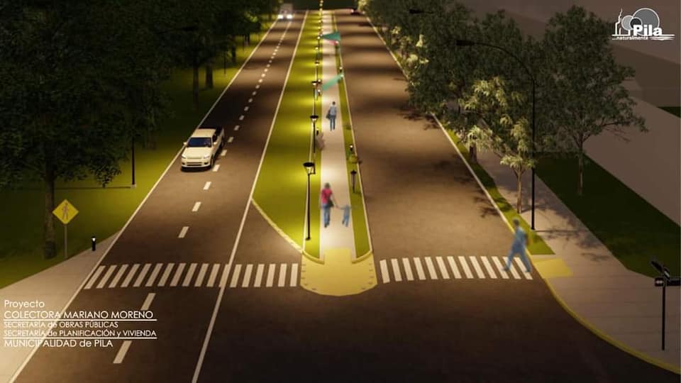 Pila: Sebastián Walker anunció que comenzará la planificación del proyecto “Colectora Mariano Moreno”