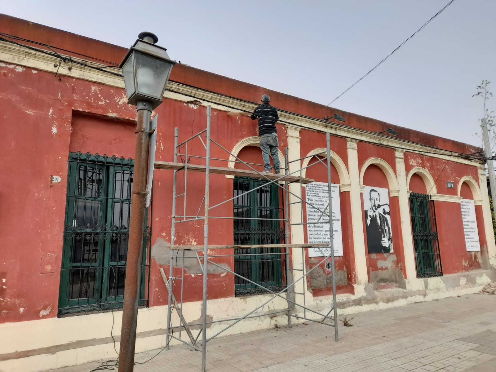 Llevan adelante refacciones y puesta en valor de la Casa Radical en Chascomús